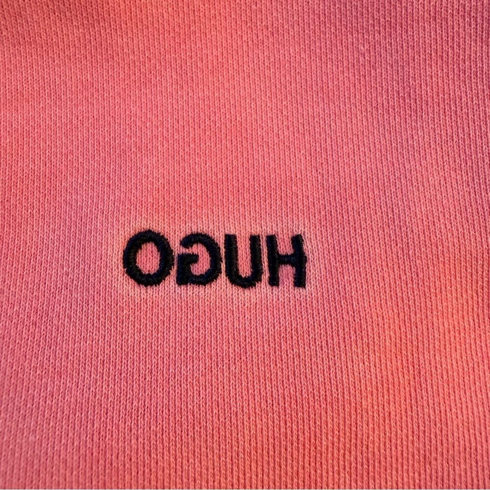HUGO BOSS Hugo Unisex Pink Derraine Hoodie – Size Small Oversized fit Streetwear - Picture 11 of 14